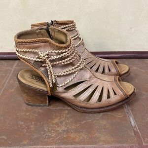 CORRAL WOMEN'S JESSICA LACE TALL TOP SANDALS size 9.5